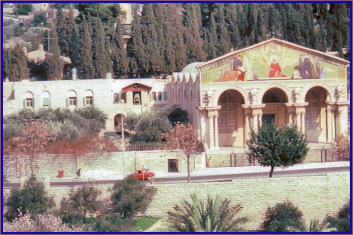 The Church of All Nations located beside the Garden of Gethsemane