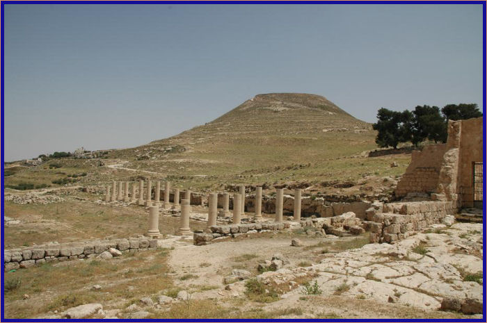 The Herodium which was one of King Herod's refuges