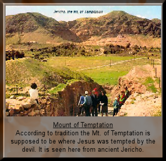 Mount of Temptation viewed from Jericho