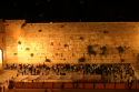 The Western Wall in Jerusalem at night