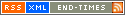 RSS button link to receive RSS feed in a feedreader